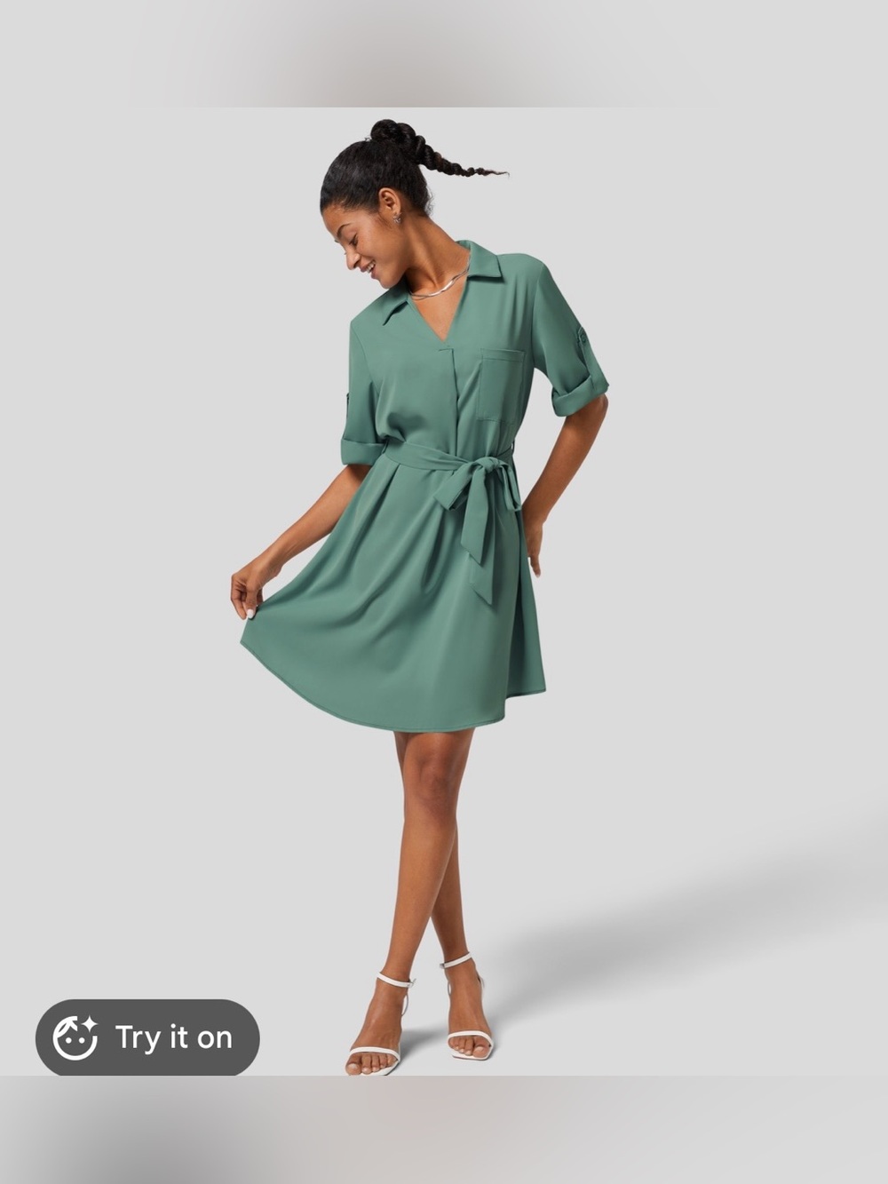 Halara Pull Up Sleeve Dress NWOT!